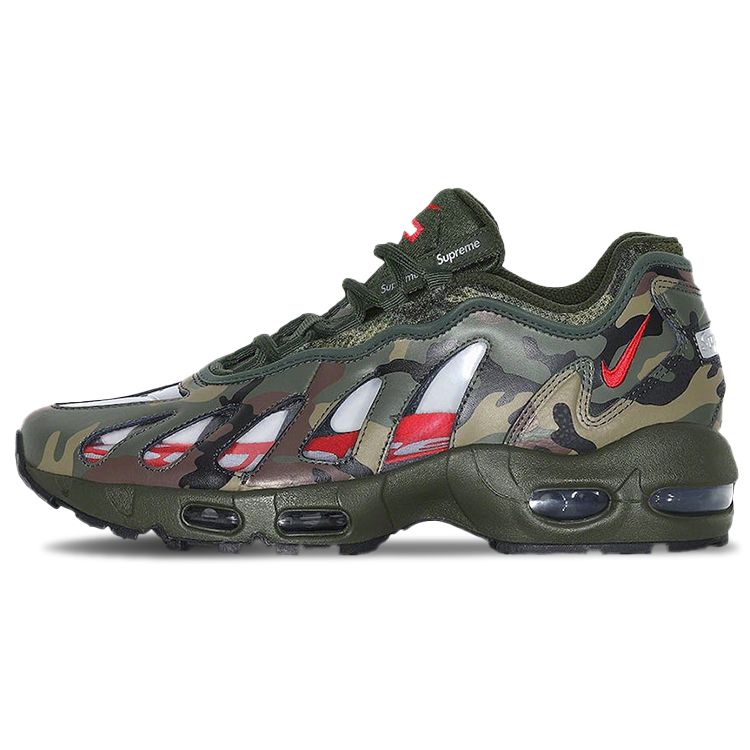 

Кроссовки Supreme x Nike Air Max 96 Camo Мужские Зеленый Темно-Армейский Скоростной Красный CV7652-300 42