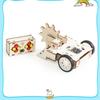 Wooden Remote Assembled Controlled Combat Vehicle With Rotating Children Toy Set