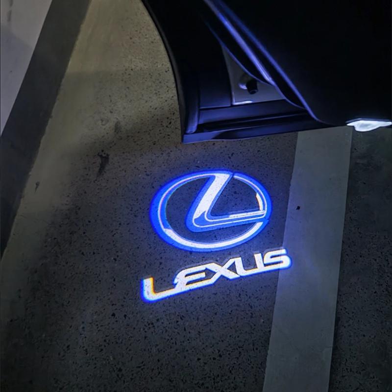 2Pcs For Lexus RX ES GX LS LX IS Series LX450 LX470 LX570 RX300 ES250 ES300 Car Door Courtesy Light HD Projector Welcome Lamp