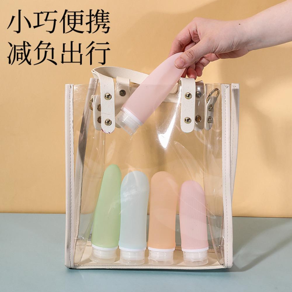 New food-grade extruded silicone sub-bottling travel outdoor business trip portable shampoo shower gel storage bottle