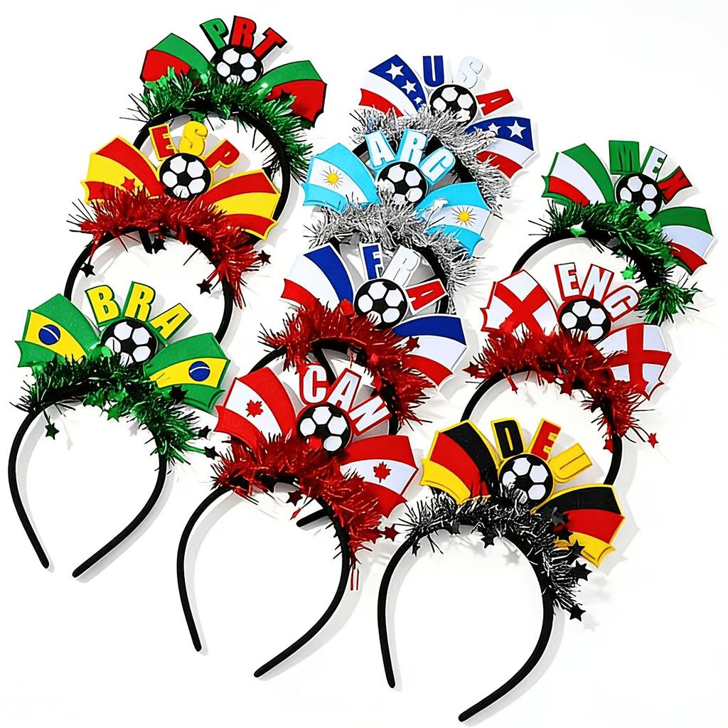 1pcs Football Fans Cheering Headbands, Football-themed Decorative Headband, Football Headband Suitable for Adults and Children
