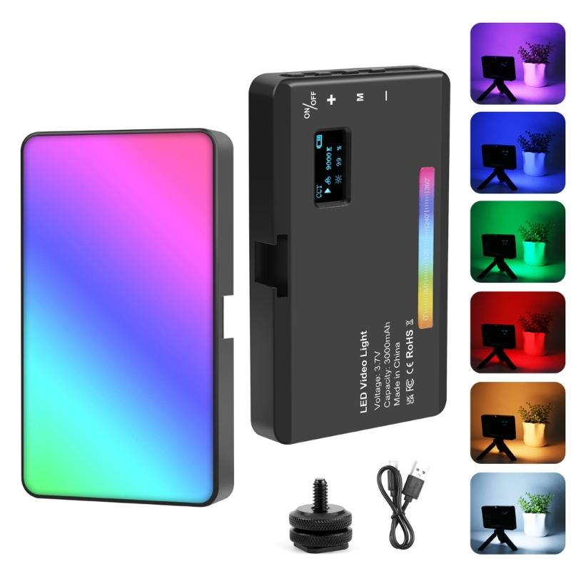 Handheld Camera Light Rechargeable USB C Powered Mini Photography Lighting For Video Photoshoots Live Broadcast