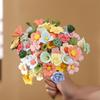 Traditional Jingdezhen Peony Ceramic Vase - Eternal Flower Simulation Decoration