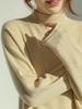 Gold & Silver Thread Half-High Collar 100% Pure Wool Sweater: Loose, Soft Red New Year Knitwear