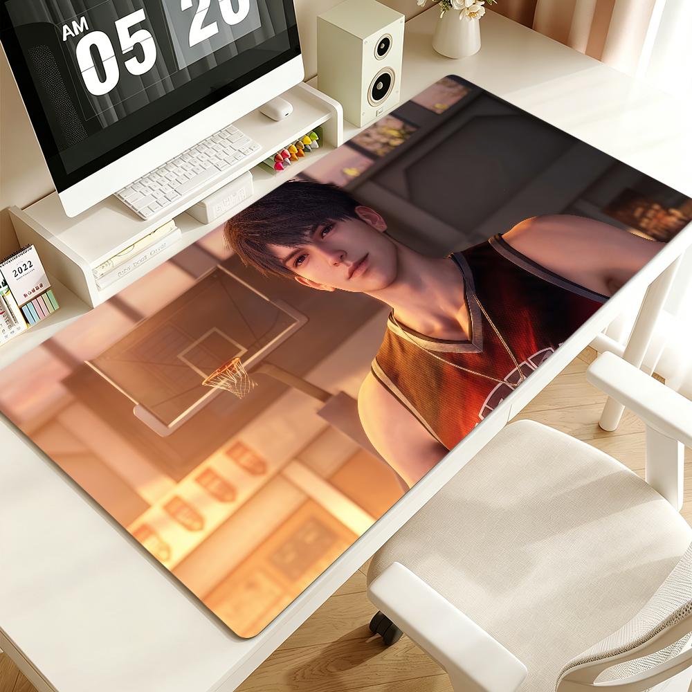 Deepspace Caleb Summer Vibes Toward Mouse Pad Non-slip Lockedge Gaming Desktop MousePad Large Thickened Comfort Office Student