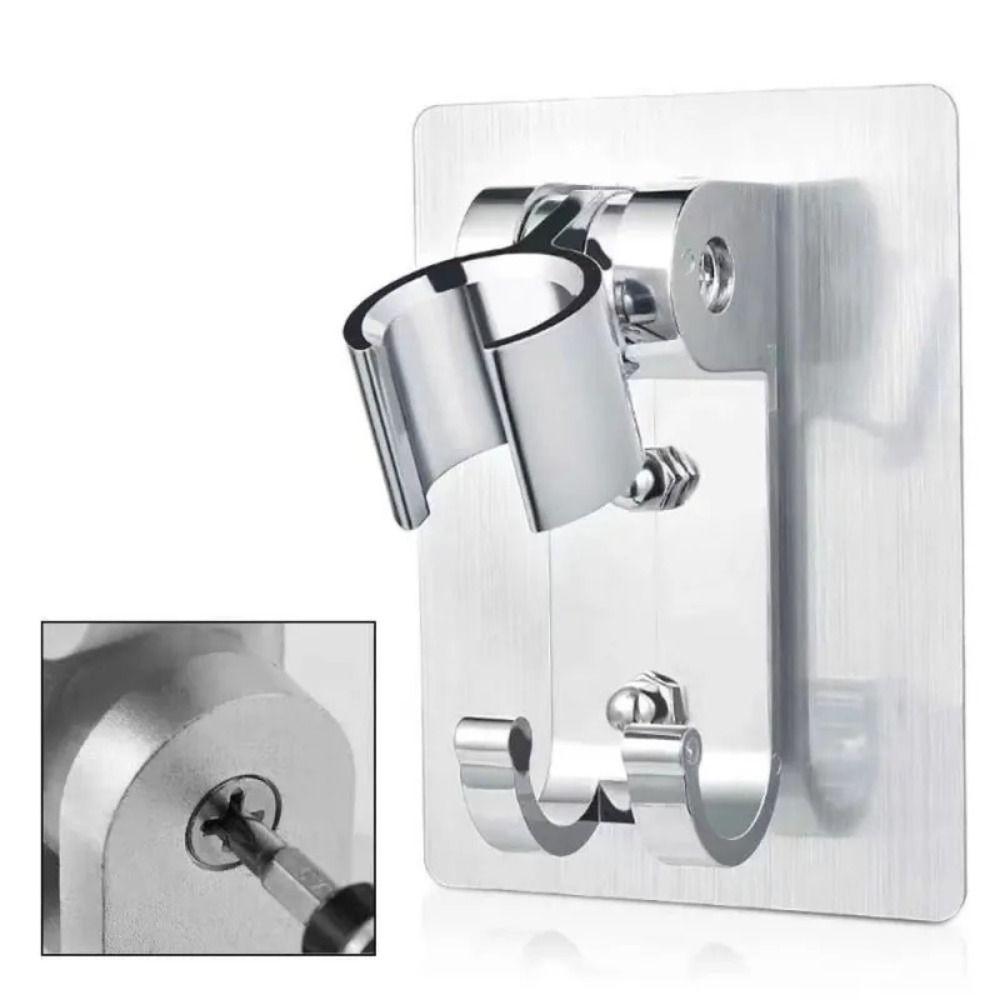 Strong Adhesive Backing Punch-Free Shower Head Bracket Handheld Sprayer Holder  Shower Upgrades