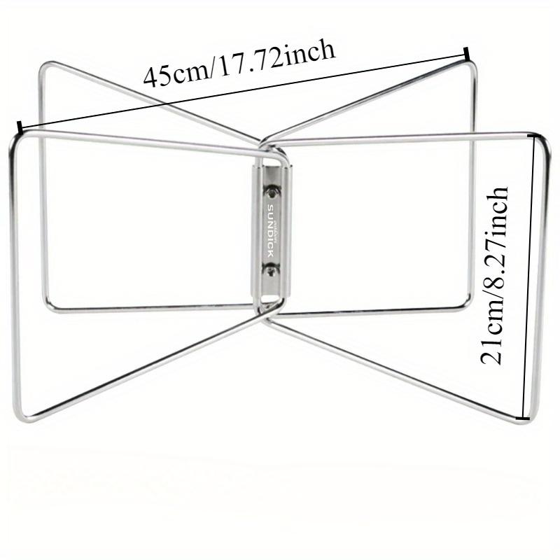 1 Stück Kühlbox Halter Faltbar Tragbar Kühlschrank Kühlbox Ständer Edelstahl Anti-Rutsch Picknick BBQ Eimer Halterung für Outdoor BBQ Picknick