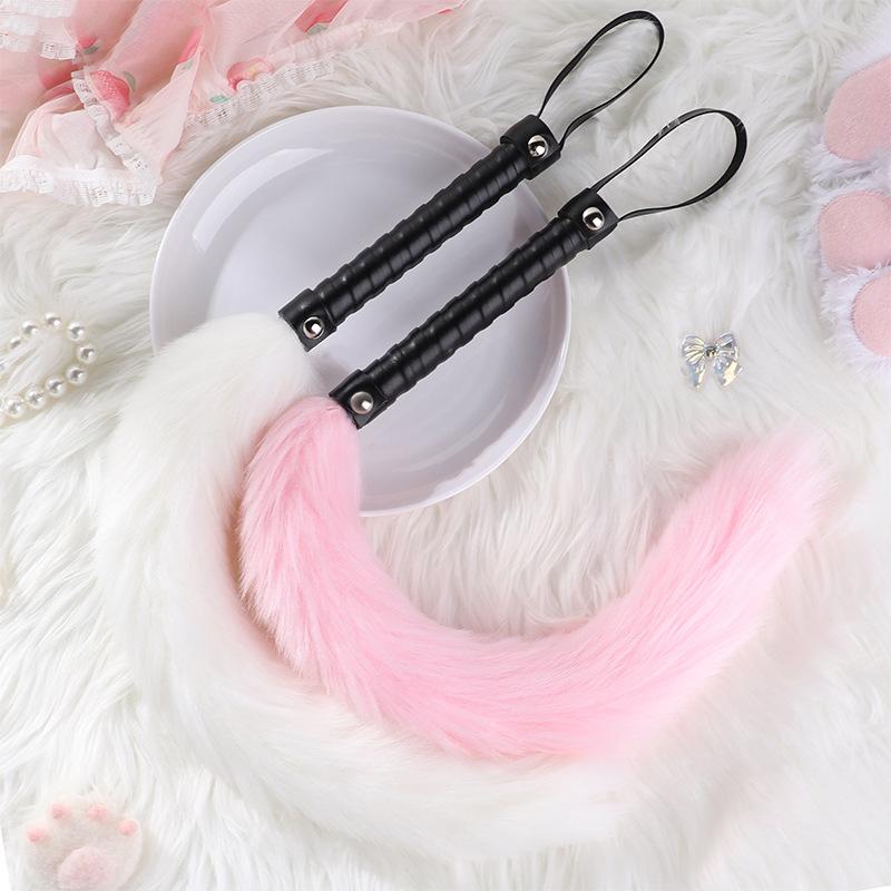 Plush Fox Tail Whip Teaching Whip Sm Erotic Slap Punishment Torture Adult Products Alternative Foreplay Sex Toys Erotic Whip