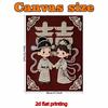 Pearl Tie The Knot DIY Diamond Art Kits 15.7x19.6inch Gem Art Diamond Painting Kits Without Frame for Adults Gift Idea Home Wall Decor