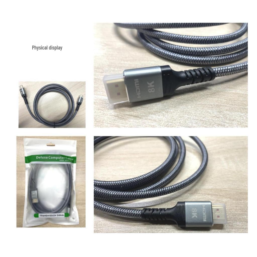 8K60Hz HDMI Male-to-Male High-Definition Conversion Cable for TV and Computer Connection