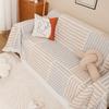 Ins Sandstorm Hair Towel Full Cover Fabric Simple Sofa Cushion Blanket Full Cover Universal Cover Cover Four Seasons Universal Sofa Cover Cover
