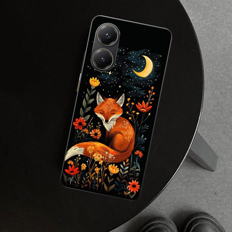Animal Fox Phone Case Cover for Xiaomi Poco X6 X5 X7 Pro F7 Ultra Redmi 15C 15 13C 13 12C 12 10C 10 10A 9C 9A 9T 9 Coque Poco X6