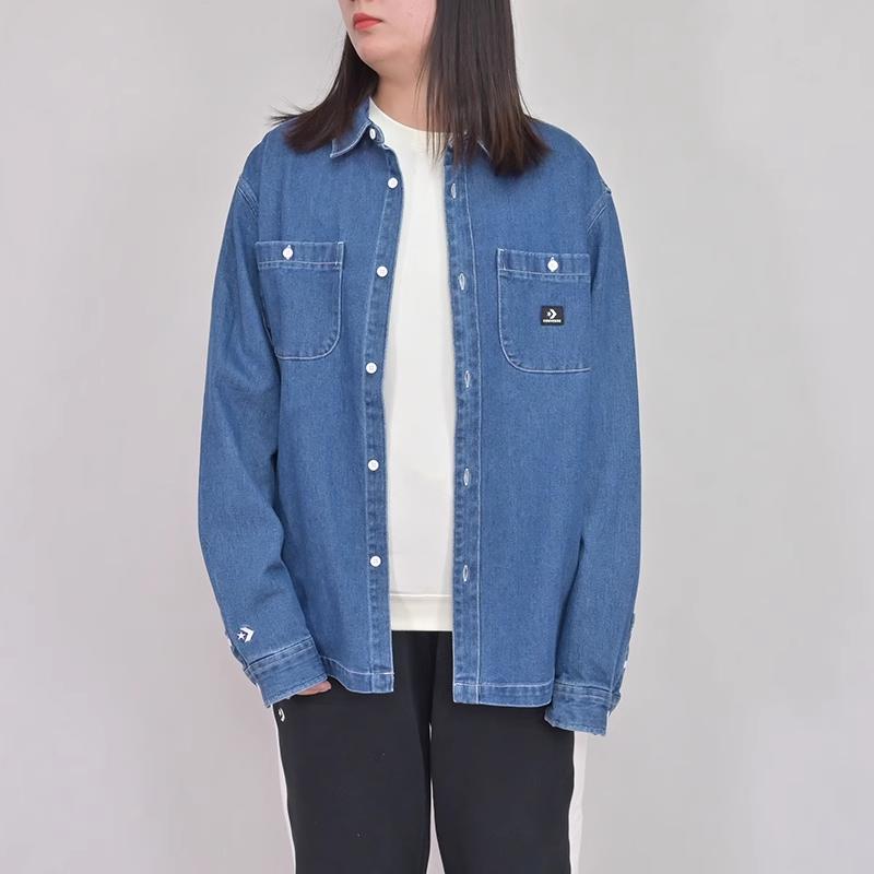 Converse FW23 Denim Jacket Men's Blue 10026570-A01