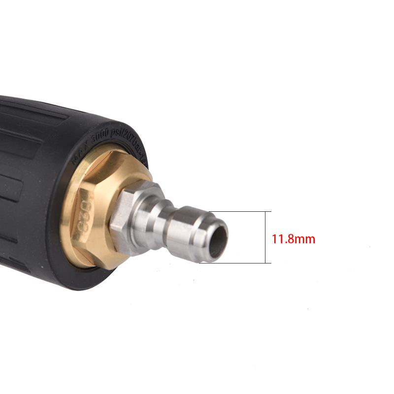 Vysokotlaká vodní pistole Rotační tryska Čistá měď Keramické jádro Vysokotlaký čistič Vodní pistole Speciální lotosová tryska