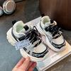 Children's double net breathable dad shoes silver fashion sneakers 2025 spring and autumn new boys and girls Korean version casual shoes