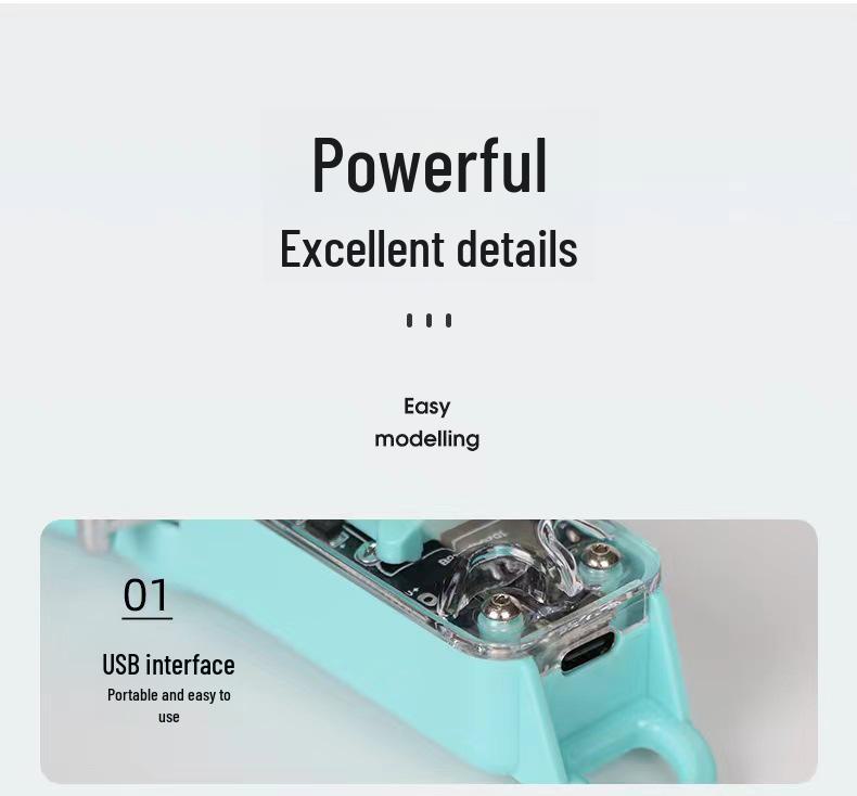 Tondeuse à cheveux professionnelle LCD rechargeable transparente rétro pour le rasage et la coupe