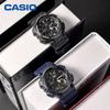 Casio Youth Series Round Dual Display Trendy Versatile Ten Year Battery Waterproof Quartz Movement Resin Strap Watch Men Watches Blue AEQ-110W-2AVDF