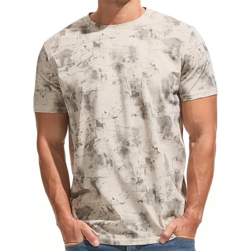 Men's 3D T-shirt Printed with Summer Short Sleeved Shirt, Fashionable Round Neck T-shirt, Plus Size Men's Clothing