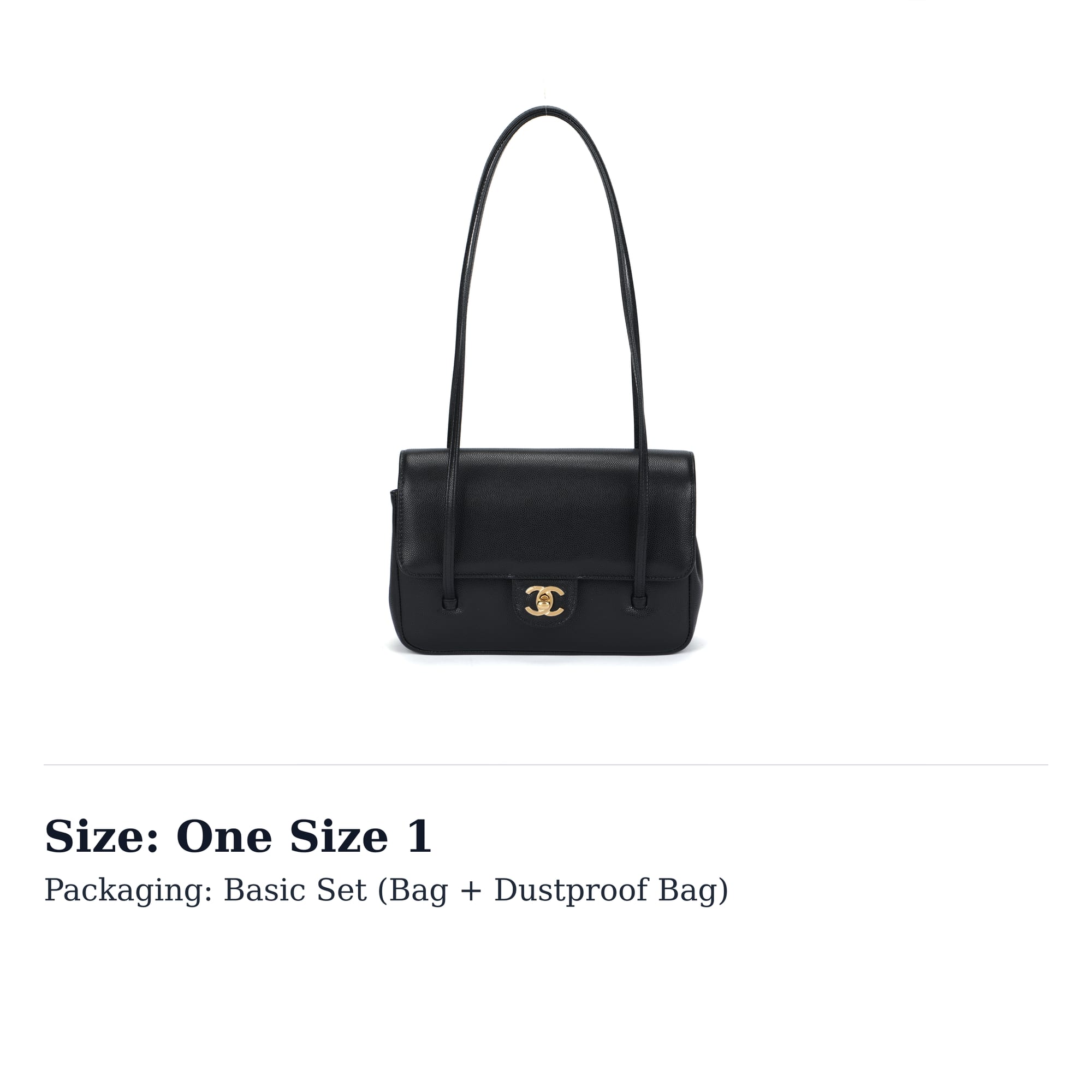 CHANEL 26P Grain Embossed Shiny Calfskin