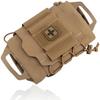 MILQUEST Medical Pouch for Airsoft, MOLLE Compatible, "Show Off Your Gear," First Aid, Utility, Tactical, EDC Pouch (Coyote Brown)