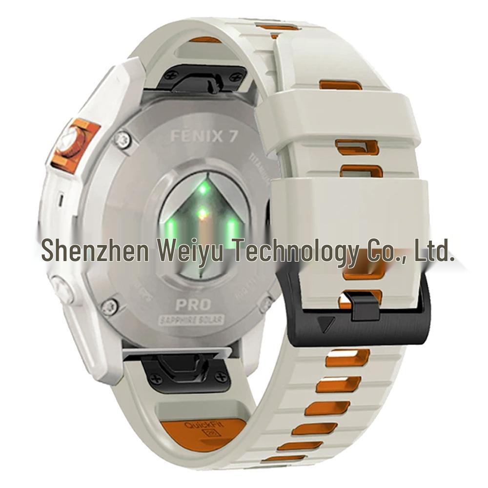 

22mm/26mm QuickFit Silicone Strap for Garmin Fenix 7 Pro 22mm