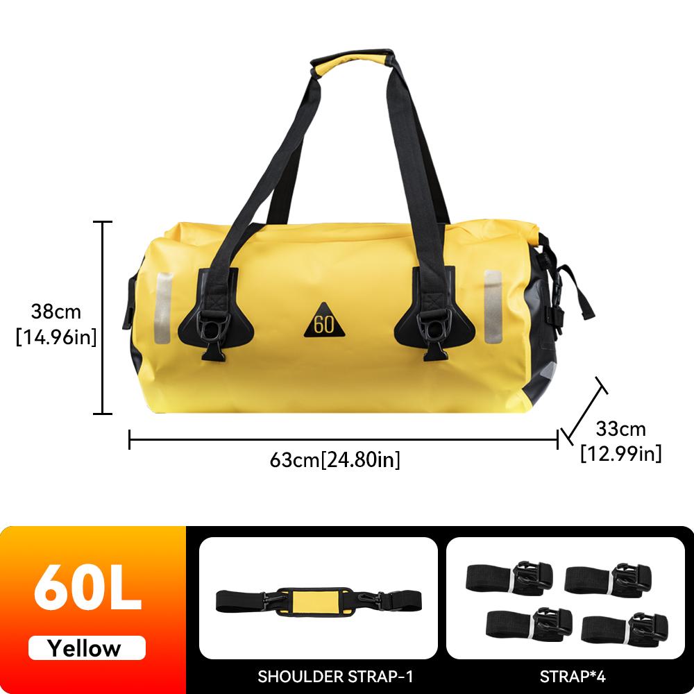 Motorcycle Bag Outdoor PVC Dry Sack Bag Waterproof 40L 60L 80L Shoulder, Bag, Diving, Swimming, Hiking Driving Travel Kits