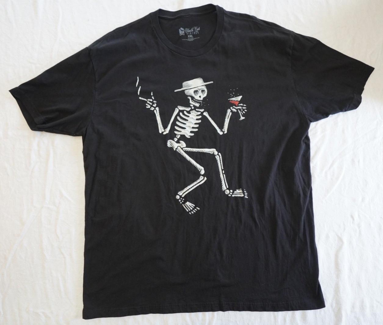 Social Distortion Halloween Skeleton Black Tshirt Size XXL S разноцветный