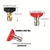 5-Color Coding Nozzle Tips & Extension Rod, High Pressure Washer Accessories Compatible with K Series