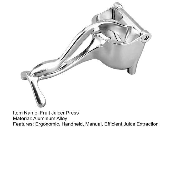 Manual Fruit Juice Press Heavy Duty Aluminum Alloy Lemon Squeezer Handheld Extractor for Citrus Orange Pomegranates Fruit Lemon Lime
