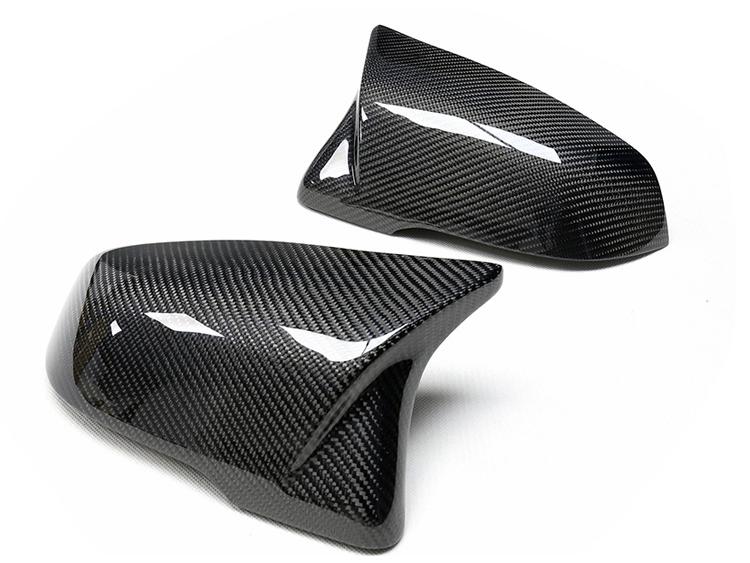 Carbon Fiber Rearview Mirror Shell Cover for BMW 1, 2, Z4, X1/X2 - Models F48, 52, 39, G29 Horn Replacement