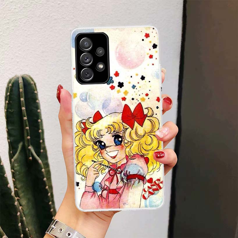 Anime Candy For Samsung Galaxy A15 A14 A13 A12 A55 A54 A53 A52 Phone Case A32 A35 A34 A33 A25 A24 A23 A22 A04S A03S A02S