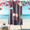 Bubu Dudu Print Beach Towel, Large Soft Quick Dry Towel for Beach Camping Swimming