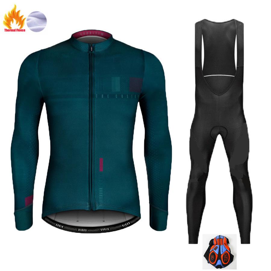 Cycling Clothing Autumn and Winter Long-sleeved Velvet Warm Road Men's Team Tour De France Cycling Clothing 2026 Winter Cycling Clothing Set