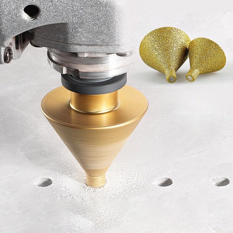 Diamond Cone Tile Bit,Diamond Beveling Chamfer Bit,Countersink Drill Bits for Holes Shaping Trimming Tile Marble Glass Granite