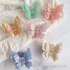 Clips de păr fluture colorat cu strat dublu - Accesoriu în stil Fairy Shark