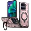 For Moto Edge Mobile Phone Case Magnetic Rotating Stand Edge 60Pro All-inclusive Anti-fall Case