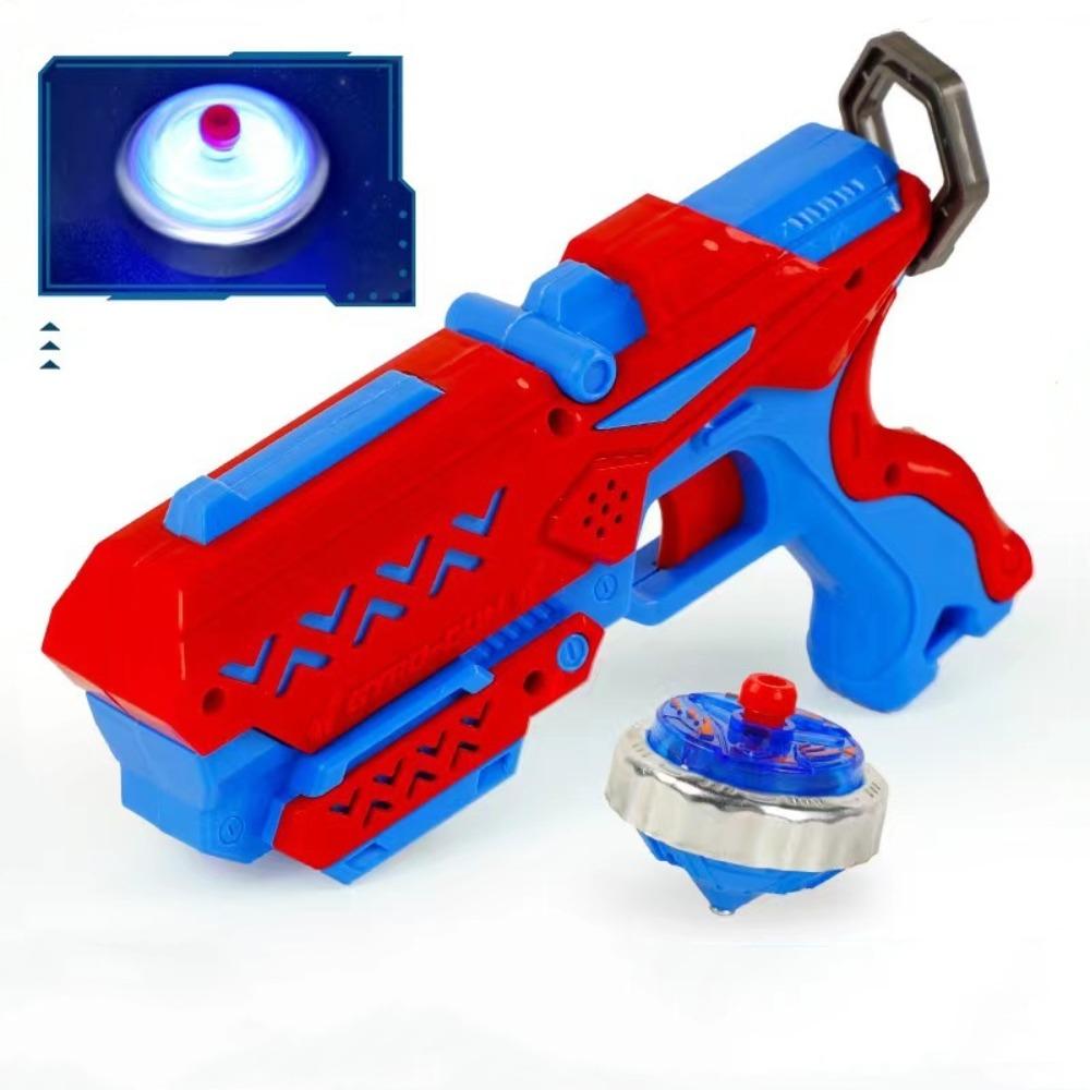 

Luminous Rotating Gyro Pull Rope Spinning Top Birthday Gifts Light Drawstring Gyro Boys Girls Blue Red