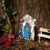Garden Fairy Gnome Elf Miniature Figurines Window Door Home Christmas Garden Tree House Sculptu B4I3
