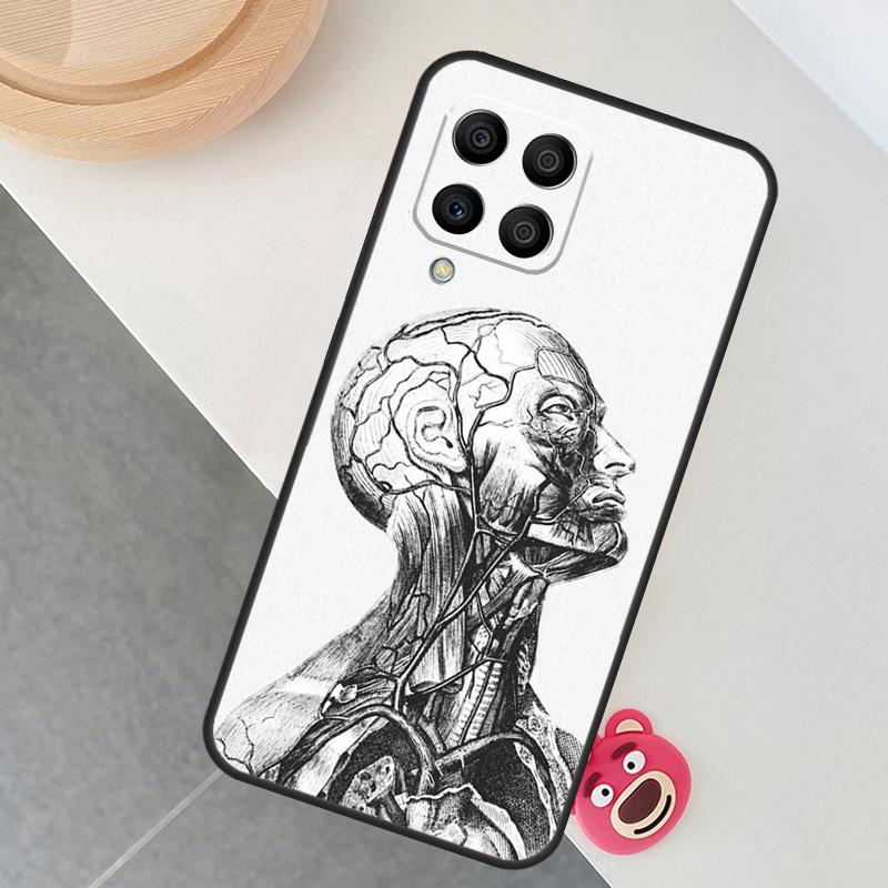 Human Anatomy Case For Samsung Galaxy M12 M32 M52 M15 M35 M55 M31 M56 M36 M16 M06 M13 M33 M53 M14 M34 M54
