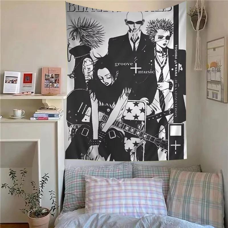 Hippie Style Japanese Classic Anime Tapestry | Poster Wall Art | Aesthetic Home Decor for Living Room Dorm Bedroom