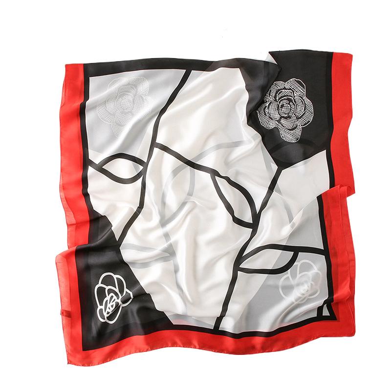 New Four Seasons Available New Silk Large Size Thin Outer Wear Neck Protection Scarf Sunscreen Warm Beach Towel For Women