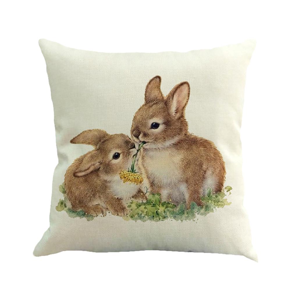 Easter Sofa Bed Home Decoration Festival Pillow Case Cushion Cover