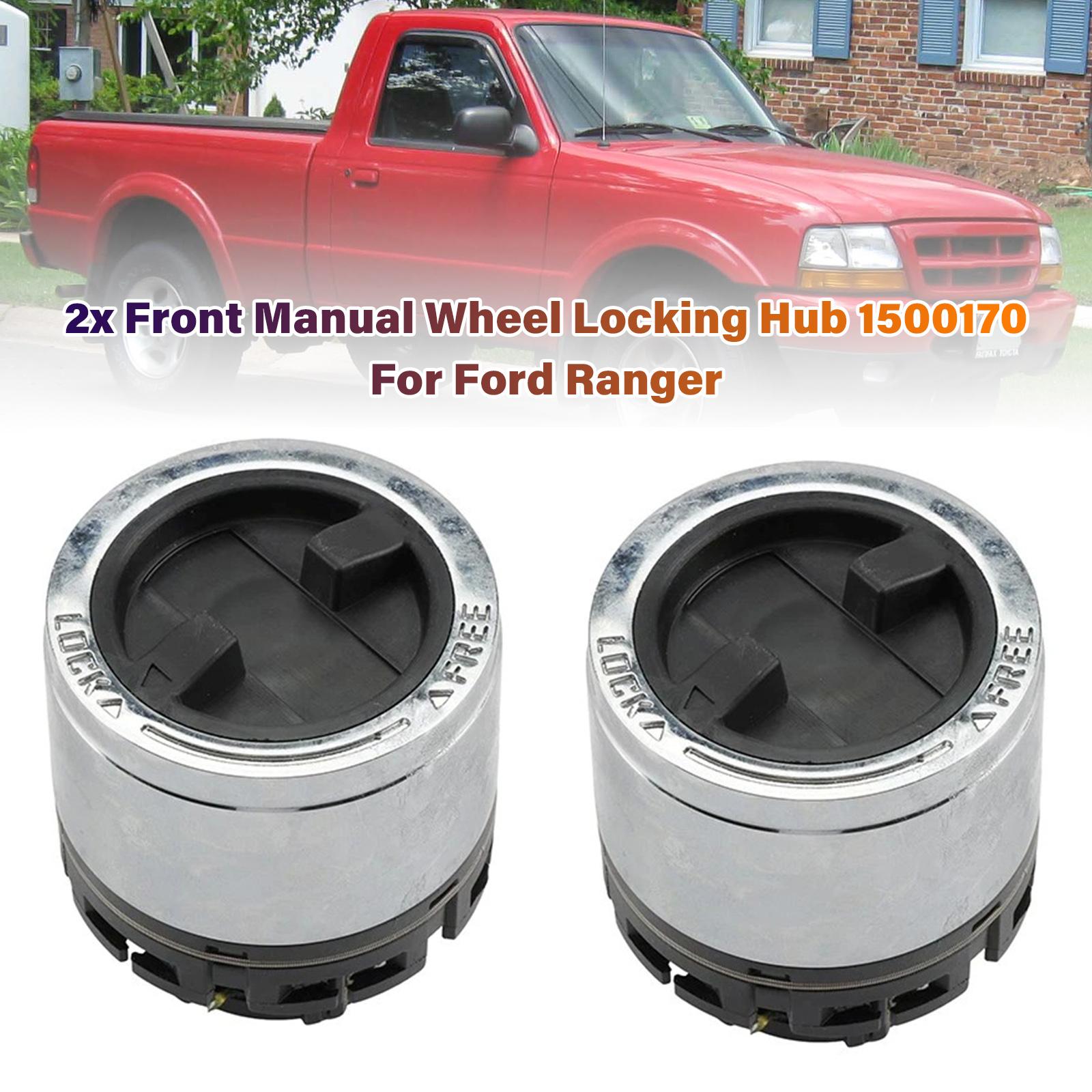 2x Front Manual Wheel Locking Hub 1500170 For Ford Ranger