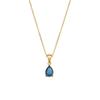 Fashion Water Drop Necklace Trendy Zircon Necklace Pendant Stainless Steel 18k Gold Plated Necklace