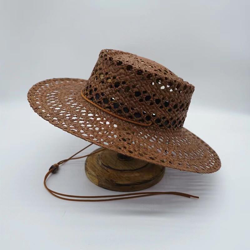 Fashion Handwoven Coffee Raffia Straw Hats
