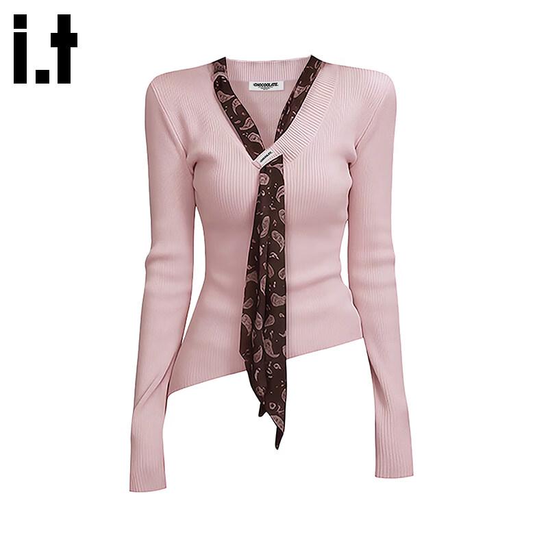 

CHOCOOLATEit Women s Sweet V-Neck Knit Sweater One Size
