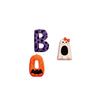 Halloween Wooden Letter Sign Set - 3 Pumpkin Decorations for Mantel Tabletop Shelf Party