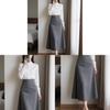 Spring Autumn Womens Casual Suit With Pvc Fabric And Button Detailing For Office Wear