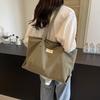 Canvas Bag Student Clothing Book Class Commuter Bag Japanese Leisure Shoulder Bag Women's Large-capacity Junior High School Niche Cloth Bag