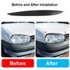 Pair ABS Headlight Eyebrow Eyelids Decoration Cover Trim Car Accessories For VW Golf 4 MK4 GTI TDI SDI R32 1997-2006